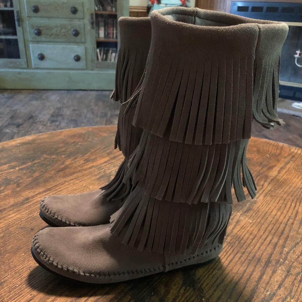 Minnetonka Fringe Boots